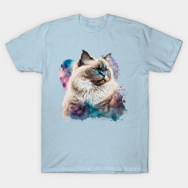 Bundle of love - Ragdoll cat, Purr-fect valentine gift for the feline-loving pet lover! T-Shirt by UmagineArts